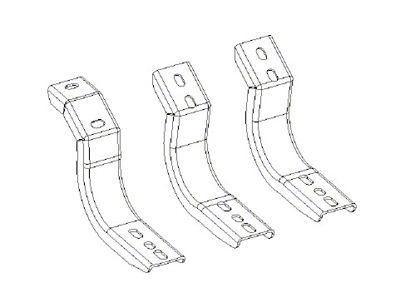 Go Rhino 2024 Toyota Tacoma DC 4dr Brackets for OE - 6844325