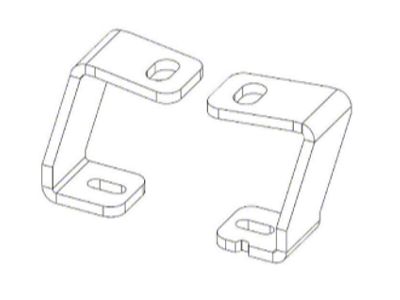 Go Rhino 21-24 Ford F-150 XE Hood Hinge Cube Light Mount