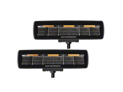 Go Rhino Xplor Blackout Combo Series Sixline LED Flood Lights - 750600622FBS