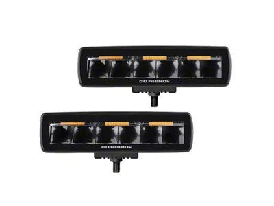 Go Rhino Xplor Blackout Combo Series Sixline LED Spot Lights - 750600622SBS