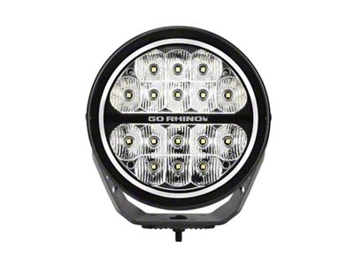 Go Rhino Xplor Blackout Series Round LED Driving Light w/DRL - 750800711DRS