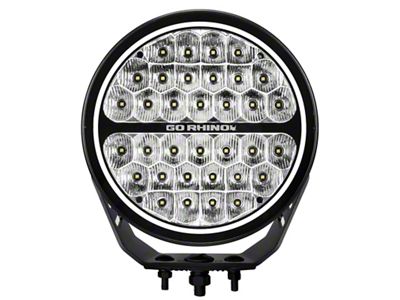 Go Rhino Xplor Blackout Series Round LED Sgl Driving Kit - 751700911DRS