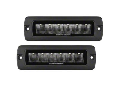 Go Rhino Xplor Blackout Series Sixline LED Flood Light Kit - 750300621FBF