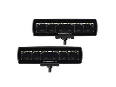 Go Rhino Xplor Blackout Series Sixline LED Spot Light Kit - 750300621SBS