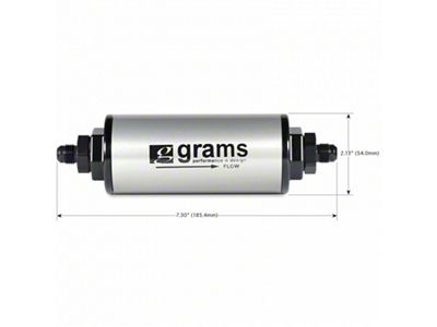 Grams Performance 100 Micron -8AN Fuel Filter - G60-99-0108
