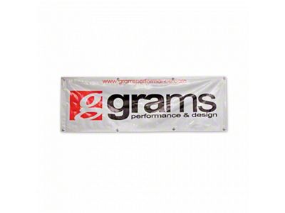 Grams Performance Vinyl Shop Banner; 60-Inch x 20-Inch
