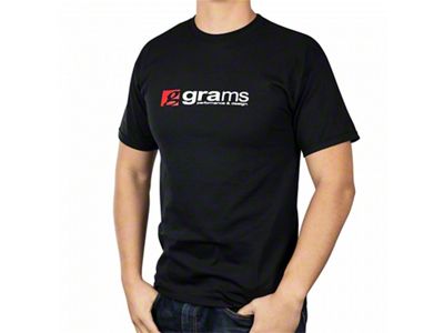 Grams Performance Logo T-Shirt; Black; Large