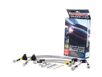Goodridge 89-91 Honda Civic/CRX w/Rear Drum Stainless Steel Brake Line - 20013