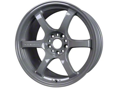 Gram Lights 57DR Glossy Gray Wheel; 18x9.5; 38mm Offset; 5x100mm Bolt Pattern; 73.10mm Hub Bore