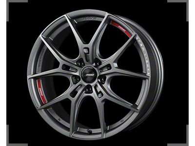 Gram Lights 57FXZ Super Dark Gunmetal and Machining Rim Edge DC Wheel; 18x9.5; 22mm Offset