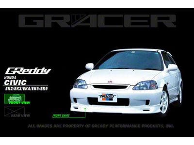 GReddy 99-00 Honda Civic Si Front Lip Spoiler - 17050042