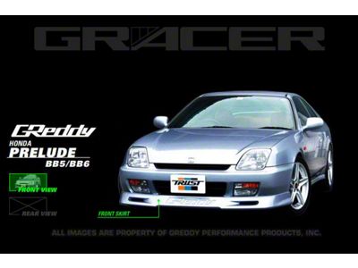 GReddy 97-01 Honda Prelude Urethane Front Lip Spoiler Must - 17050062