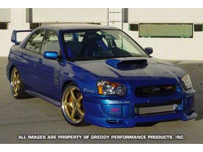 GReddy 04+ WRX & STi Fiberglass Front Lip Spoiler - 17060023