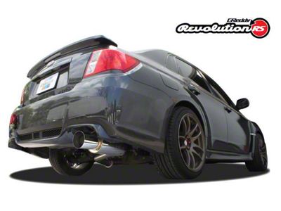 GReddy 11-14 Subaru WRX/STI Sedan 76mm Single Side Cat-Back Revolution - 10168101