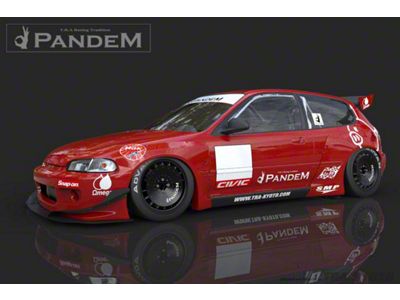 GReddy 92-94 Honda Civic Hatchback Pandem Front Canards - 17050112