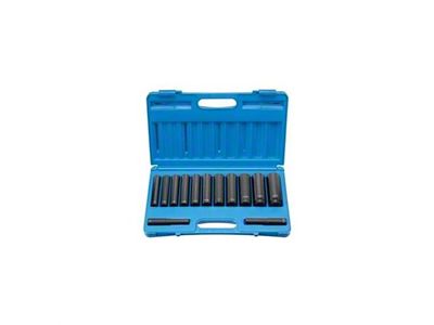 Grey Pneumatic 1/2-Inch Drive Extra-Deep Length SAE Impact Socket Set; 6-Point; 13-Piece