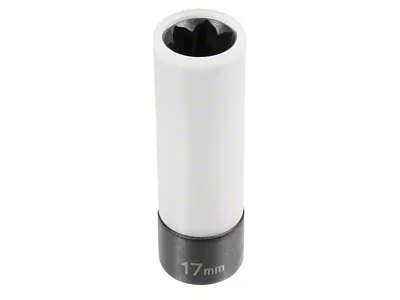 Grey Pnuematic 1/2-Inch Drive Mercedes Deep Length 17mm Protector Impact Socket