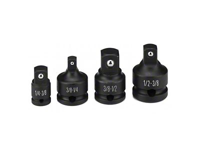 Grey Pneumatic Friction Ball Impact Adapter Set; 4-Piece