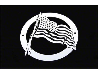T-REX Grilles Grille Logoz; US Flag; Universal; Stainless Steel; Polished; 1 Pc; Bolt-On; - L1001