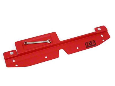 GrimmSpeed 08+ Subaru Impreza/WRX/STI Radiator Shroud w/Tool Tray - Red - 096009