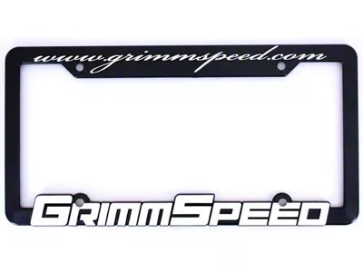 GrimmSpeed License Plate Frame Pair - 111002