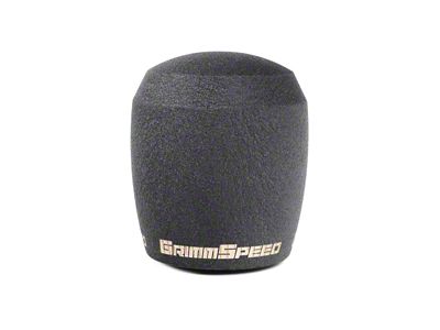 GrimmSpeed Stubby Shift Knob Stainless Steel Black - M12x1.25 - 380002