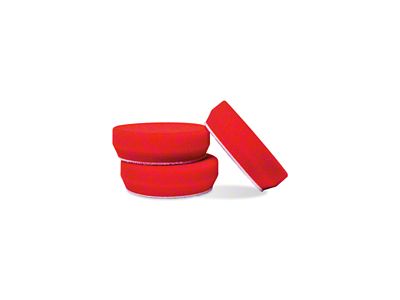 Griots Garage 3in Red Waxing Pads Set of 3 - 11263