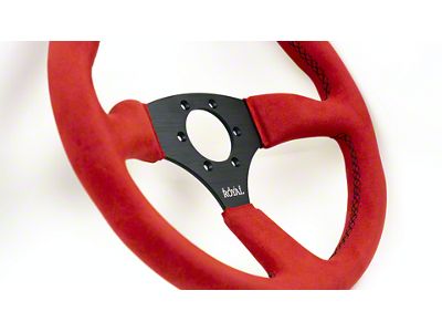 Grip Royal Ace Steering Wheel; Red Suede (Universal; Some Adaptation May Be Required)