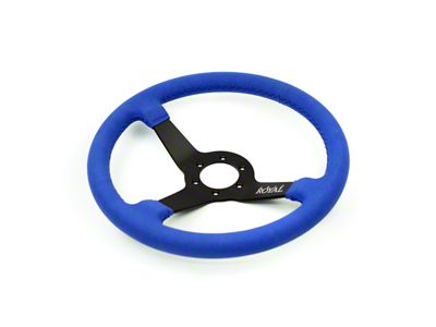 Grip Royal Brute Steering Wheel; Blue Suede (Universal; Some Adaptation May Be Required)