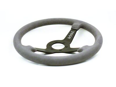 Grip Royal Brute Steering Wheel; Grey Suede (Universal; Some Adaptation May Be Required)