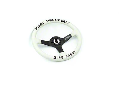 Grip Royal Brute Steering Wheel; Leather with Steal This Wheel (Universal; Some Adaptation May Be Required)