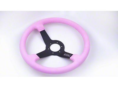 Grip Royal Brute Steering Wheel; Pink Suede (Universal; Some Adaptation May Be Required)