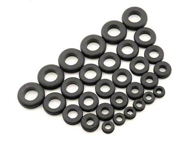 Mr. Gasket Grommet Set; Incl. 6 Of Each Size; 0.5/5/8/0.75/7/8/1 in.; - 3706