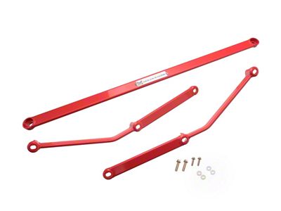 Megan Racing H-Brackets for Lexus IS250 06-11 - Rear Lower Red - SB-HB-LI06-F - SB-HB-LI06RL-R