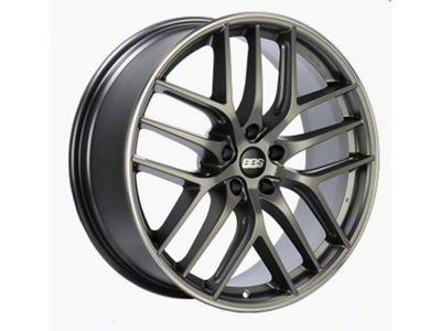 BBS CC-R Satin Platinum with Polished Rim Protector Wheel; 20x8.5; 40mm Offset; 5x114.3mm Bolt Pattern; 82mm Hub Bore