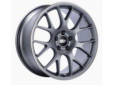 BBS CH-R Satin Titanium with Polished Rim Protector Wheel; 20x8.5; 38mm Offset; 5x114.3mm Bolt Pattern; 82mm Hub Bore