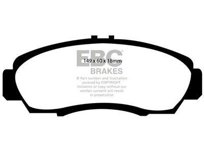 EBC Brakes Greenstuff Brake Pad Sets Fronts Only - DP21610