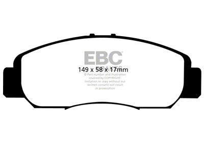 EBC Brakes Greenstuff Brake Pad Sets Fronts Only - DP21669