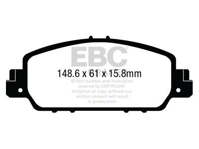 EBC Brakes Ultimax2 Brake Pad Sets Fronts Only - UD1654