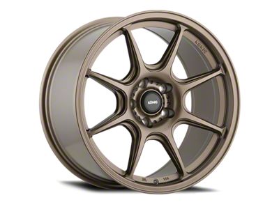 Konig Lockout Matte Bronze Wheel; 18x8.5; 35mm Offset; 5x114.3mm Bolt Pattern; 73.10mm Hub Bore