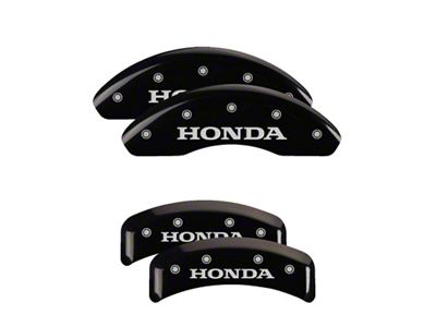 MGP 4 Caliper Covers Engraved Front & Rear Black - 20130SHONBK for Honda Accord