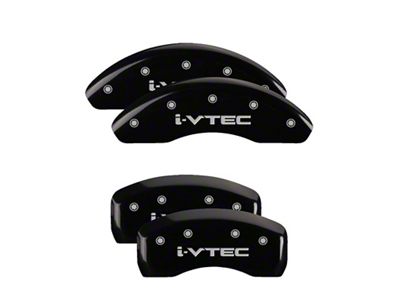 MGP 4 Caliper Covers Engraved Front & Rear i-Vtec Black for Honda Accord - 20179SIVTBK