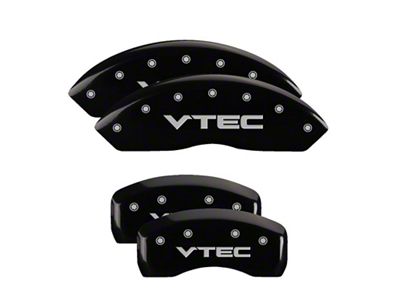 MGP 4 Caliper Covers Engraved Front & Rear Vtech Black for Honda Accord - 20199SVTCBK