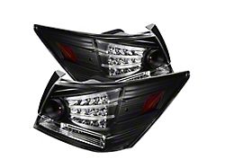 Spyder Auto LED Tail Lights; Black Housing; Clear Lens (08-12 Accord 4DR)