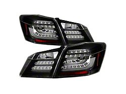 Spyder Auto LED Tail Lights; Black Housing; Clear Lens (13-15 Accord 4DR)