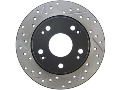 StopTech 04-08 Acura TSX / 03-07 Honda Accord SportStop Slotted - 127.40055R