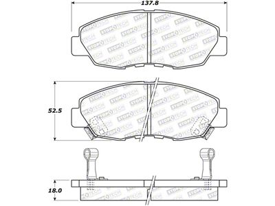 StopTech Street Brake Pads - 308.04650