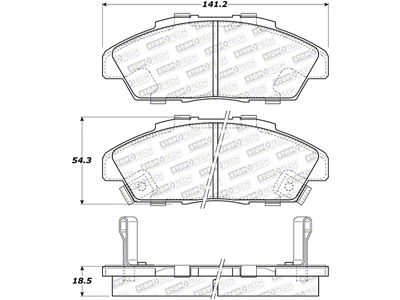 StopTech Street Brake Pads - Accord 308.04960
