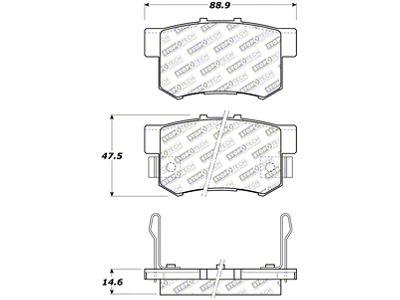 StopTech Street Select Brake Pads - Front/Rear - 305.05370