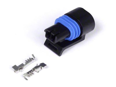Haltech Delphi 2 Pin GM Style Coolant Temp Connector Black - HT-030411